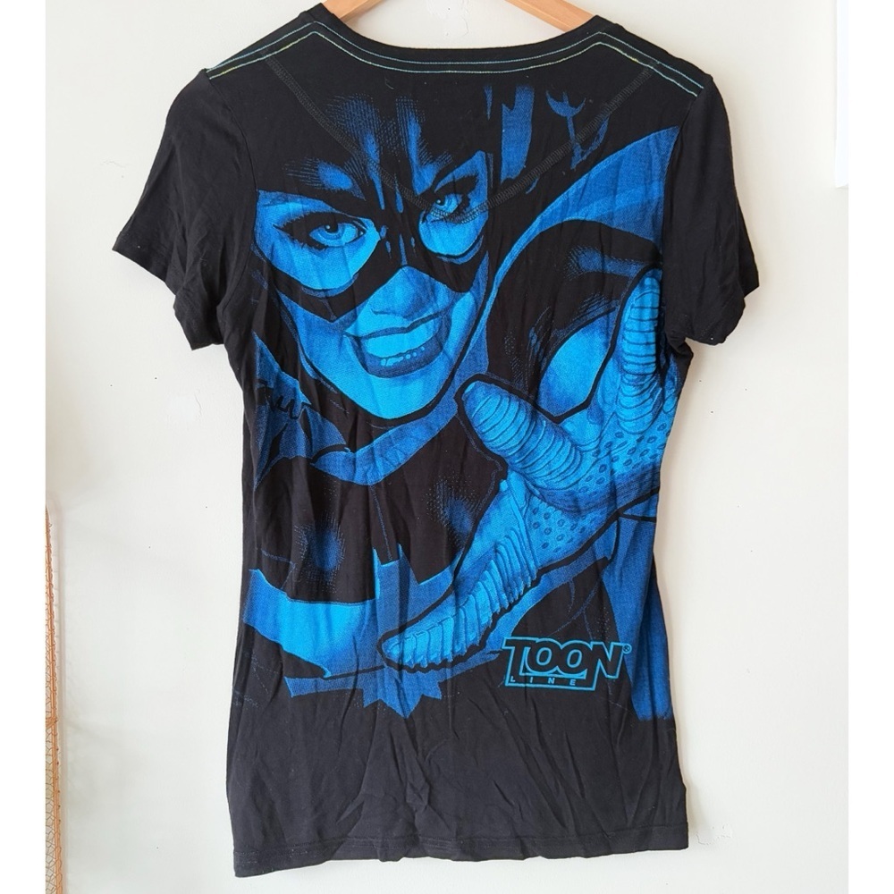 Lady Toon Comic Cat Woman Graphic Tee Rare Black XL Y2K VTG Streetwear Comicon - Picture 5 of 10